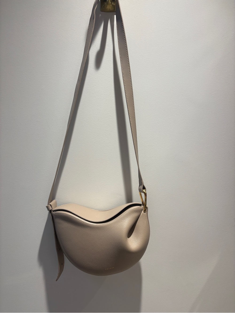 Women's Polene Tonca Leather Crossbody Bag